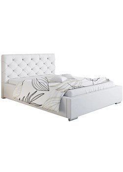Tapicerowane łóżko z zagłówkiem 120x200 Loran 3X - 36 kolorów ze sklepu Edinos.pl w kategorii Łóżka i materace - zdjęcie 172260234