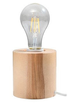 Skandynawska lampka biurkowa z drewna - EX585-Salgadi ze sklepu Edinos.pl w kategorii Lampy stołowe - zdjęcie 172260473