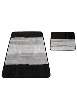 Czarne nowoczesne dywaniki do łazienki - Amris 3X ze sklepu Edinos.pl w kategorii Dywaniki łazienkowe - zdjęcie 172260594