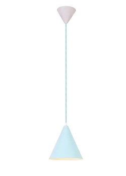 Niebieska lampa metalowy klosz nad wyspę - V014-Selio ze sklepu Edinos.pl w kategorii Lampy wiszące - zdjęcie 172260620
