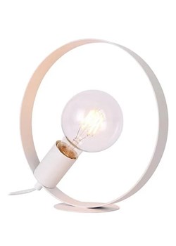 Biała lampa stołowa w stylu skandynawskim - V057 E0-D21 ze sklepu Edinos.pl w kategorii Lampy stołowe - zdjęcie 172261193