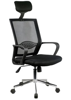 Czarny klasyczny fotel ergonomiczny do biurka - Trexol ze sklepu Edinos.pl w kategorii Krzesła biurowe - zdjęcie 172261253