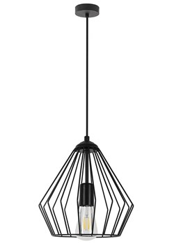 Czarna industrialna lampa wisząca - A288-Okri ze sklepu Edinos.pl w kategorii Lampy wiszące - zdjęcie 172261442