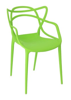 Minimalistyczne krzesło Wilmi - zielone ze sklepu Edinos.pl w kategorii Krzesła - zdjęcie 172261543