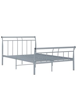 Szare metalowe łózko loftowe 120x200 cm - Keri ze sklepu Edinos.pl w kategorii Łóżka i materace - zdjęcie 172262272
