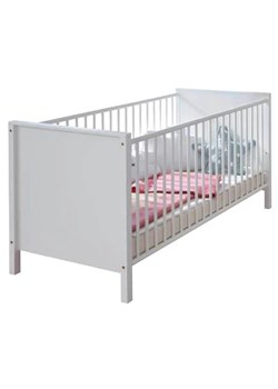 Białe łóżeczko niemowlęce bez materaca - Jasaro 7X ze sklepu Edinos.pl w kategorii Łóżka dziecięce - zdjęcie 172262350