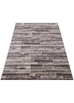 Prostokątny dywan we wzór drewnianego parkietu - Uwis 11X ze sklepu Edinos.pl w kategorii Dywany - zdjęcie 172262434