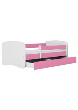 Łóżko dla dziewczynki z szufladą Happy 2X 80x180 - różowe ze sklepu Edinos.pl w kategorii Łóżka dziecięce - zdjęcie 172262580