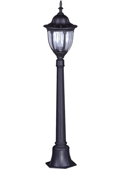 Czarna klasyczna stojąca lampa ogrodowa słupek - S320-Hadson ze sklepu Edinos.pl w kategorii Oświetlenie ogrodowe - zdjęcie 172262700