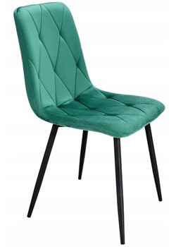 Zielone pikowane nowoczesne krzesło - Ormo ze sklepu Edinos.pl w kategorii Krzesła - zdjęcie 172263074