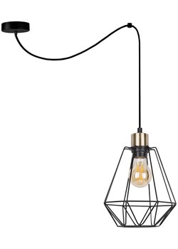 Czarna pojedyncza lampa pająk do salonu - K115-Wigo ze sklepu Edinos.pl w kategorii Lampy wiszące - zdjęcie 172263154