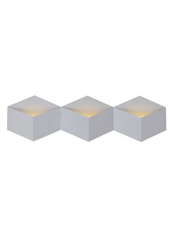 Biały metalowy geometryczny kinkiet LED - A125-Eram ze sklepu Edinos.pl w kategorii Lampy ścienne - zdjęcie 172263184