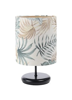 Czarna lampka nocna boho z abażurem w liście - S399 G4-H58 ze sklepu Edinos.pl w kategorii Lampy stołowe - zdjęcie 172263624