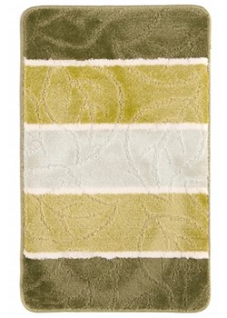 Zielony klasyczny dywanik łazienkowy w paski - Laxi 3X ze sklepu Edinos.pl w kategorii Dywaniki łazienkowe - zdjęcie 172263630
