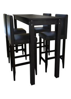 Nowoczesny stolik barowy z 4 krzesłami – Arsen 3X ze sklepu Edinos.pl w kategorii Zestawy mebli kuchennych - zdjęcie 172263882