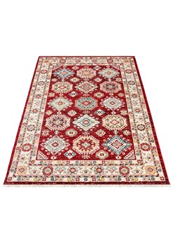Prostokątny czerwony dywan w geometryczne wzory - Iraz 9X ze sklepu Edinos.pl w kategorii Dywany - zdjęcie 172264322