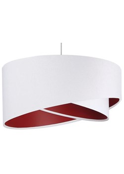 Biało-bordowa asymetryczna lampa wisząca - EX990-Rezi ze sklepu Edinos.pl w kategorii Lampy wiszące - zdjęcie 172264623