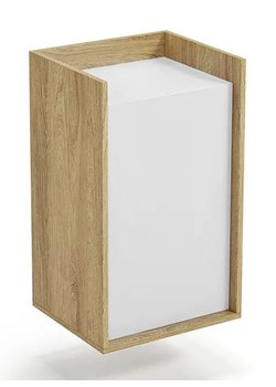 Szafka modułowa 83cm hikora + biel alpejska F7-L85 ze sklepu Edinos.pl w kategorii Meble - zdjęcie 172264770