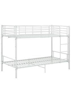 Białe metalowe łóżko piętrowe 90x200 cm - Evex ze sklepu Edinos.pl w kategorii Łóżka i materace - zdjęcie 172264960