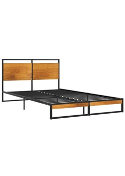 Czarne industrialne łóżko z metalu 120x200 cm - Petrix ze sklepu Edinos.pl w kategorii Łóżka i materace - zdjęcie 172264964