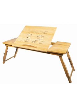 Bambusowy składany stolik pod laptopa - Westi ze sklepu Edinos.pl w kategorii Stoliki kawowe - zdjęcie 172265612