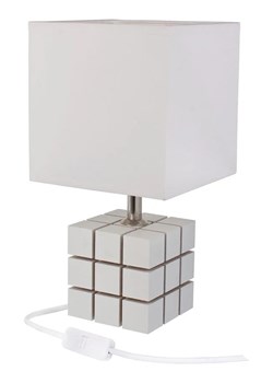 Biała lampka nocna dziecięca kostka - S187-Rubles ze sklepu Edinos.pl w kategorii Lampy stołowe - zdjęcie 172265643