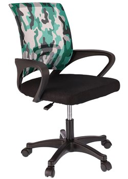 Młodzieżowe krzesło obrotowe z regulacją moro - Azon 4X ze sklepu Edinos.pl w kategorii Krzesła do biurka - zdjęcie 172265701