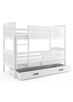 Białe drewniane łóżko dla dziecka 80x190 - Elize 2X ze sklepu Edinos.pl w kategorii Łóżka dziecięce - zdjęcie 172265980