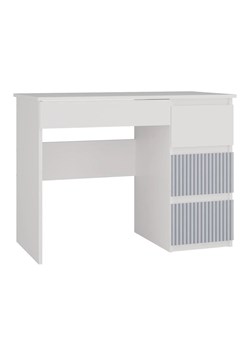 Prawostronne biurko młodzieżowe nowoczesne biały + niebieski - Arsa 3X ze sklepu Edinos.pl w kategorii Biurka i sekretarzyki - zdjęcie 172266232