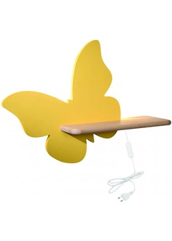 Żółta lampka nocna w formie motyla z włącznikiem - K032-Didi ze sklepu Edinos.pl w kategorii Lampy dziecięce - zdjęcie 172266981