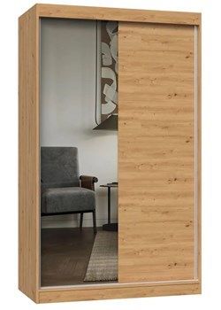 Nowoczesna garderoba z drzwiami przesuwnymi dąb artisan Ketez ze sklepu Edinos.pl w kategorii Szafy - zdjęcie 172267060