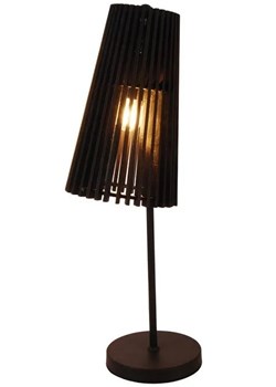 Lampa stołowa czarna ażurowy klosz - V039-Zenuti ze sklepu Edinos.pl w kategorii Lampy stołowe - zdjęcie 172267083