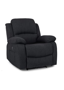 Czarny wypoczynkowy fotel do masażu - Tryton 4X ze sklepu Edinos.pl w kategorii Fotele - zdjęcie 172267243