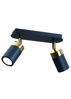 Podwójna nowoczesna niebieska lampa sufitowa - K473-Fiorenzo ze sklepu Edinos.pl w kategorii Lampy sufitowe - zdjęcie 172267433