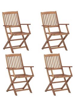 Komplet składanych krzeseł ogrodowych Tony 4 szt. ze sklepu Edinos.pl w kategorii Krzesła ogrodowe - zdjęcie 172267682