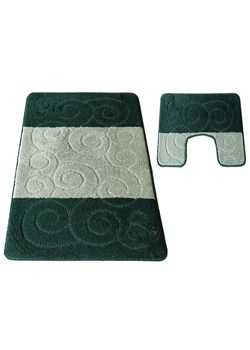 Zielone dywaniki z antypoślizgowym spodem - Lapo ze sklepu Edinos.pl w kategorii Dywaniki łazienkowe - zdjęcie 172268074