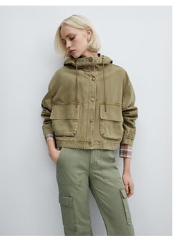 Mango Kurtka przejściowa Cargo 67065730 Khaki Regular Fit ze sklepu MODIVO w kategorii Kurtki damskie - zdjęcie 172268532