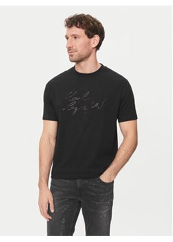 KARL LAGERFELD T-Shirt 755083 542225 Czarny Regular Fit ze sklepu MODIVO w kategorii T-shirty męskie - zdjęcie 172268592