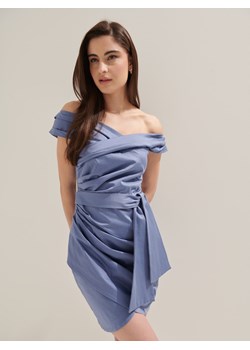 Mohito - Bawełniana sukienka mini - błękitny ze sklepu Mohito w kategorii Sukienki - zdjęcie 172269111