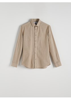 Reserved - Koszula regular fit - brązowy ze sklepu Reserved w kategorii Koszule męskie - zdjęcie 172269812