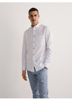 Reserved - Koszula regular fit - biały ze sklepu Reserved w kategorii Koszule męskie - zdjęcie 172270000