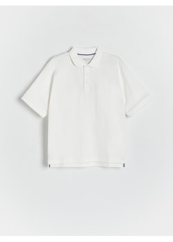Reserved - T-shirt polo - złamana biel ze sklepu Reserved w kategorii T-shirty chłopięce - zdjęcie 172270272