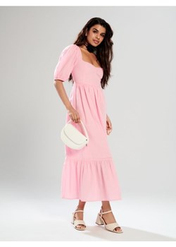 Sinsay - Sukienka midi - różowy ze sklepu Sinsay w kategorii Sukienki - zdjęcie 172271350