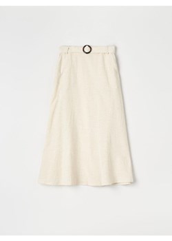 Sinsay - Spódnica midi - kremowy ze sklepu Sinsay w kategorii Spódnice - zdjęcie 172271443