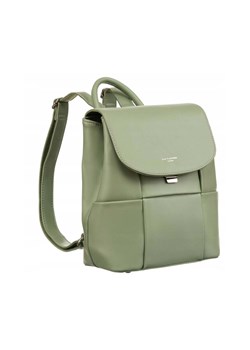 Jasnozielony plecak damski ze skóry ekologicznej - David Jones ze sklepu 5.10.15 w kategorii Plecaki - zdjęcie 172272712