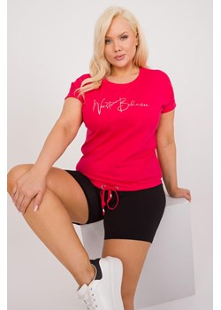 Damska koszulka plus size czerwona ze sklepu 5.10.15 w kategorii Bluzki damskie - zdjęcie 172272714