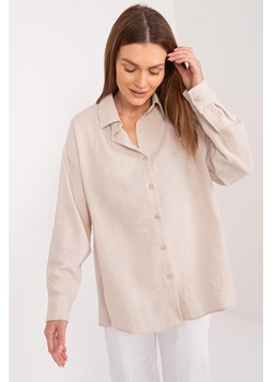 Rozpinana koszula oversize jasno beżowa ze sklepu 5.10.15 w kategorii Koszule damskie - zdjęcie 172272751