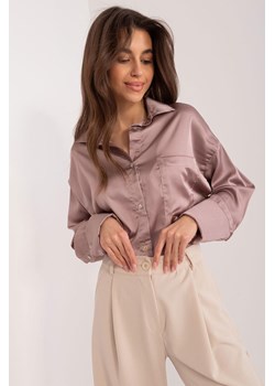 Elegancka koszula damska z satyny ciemno różowa ze sklepu 5.10.15 w kategorii Koszule damskie - zdjęcie 172272793
