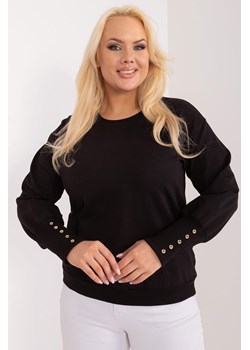 Bluza Plus Size Z Bufiastym Rękawem czarna ze sklepu 5.10.15 w kategorii Bluzy damskie - zdjęcie 172272822