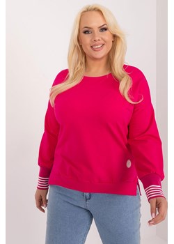 Bawełniana Bluzka Plus Size fuksjowa ze sklepu 5.10.15 w kategorii Bluzki damskie - zdjęcie 172272831